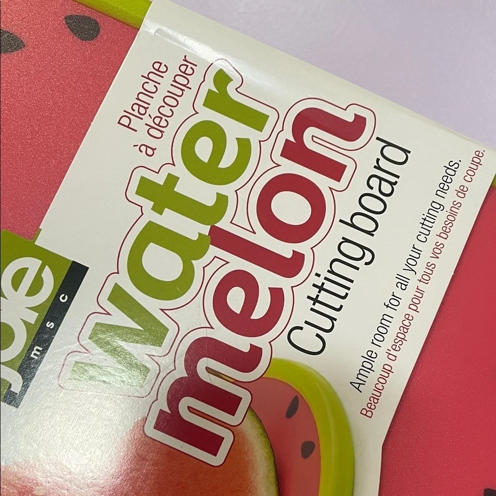 Joie Watermelon-Themed Cutting Board in Red and Lime new